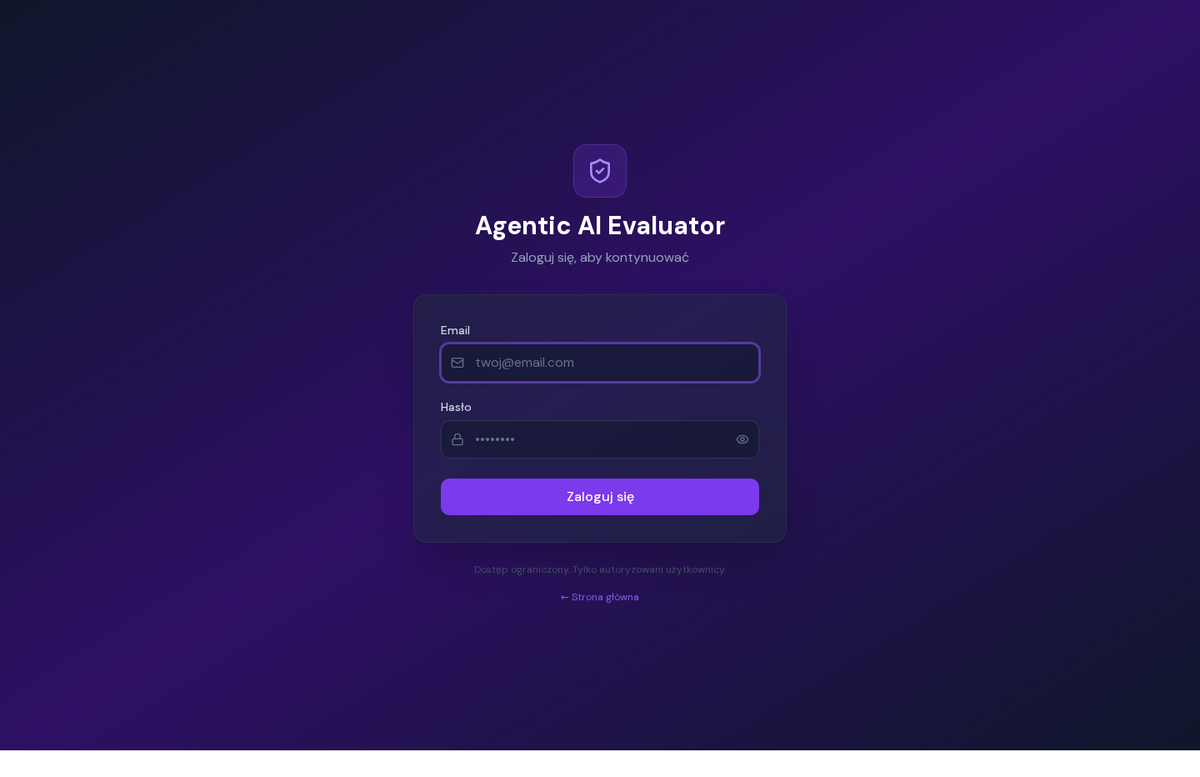 Agentic AI Evaluator — narzędzie do oceny rozwiązań AI